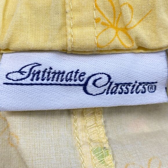Vintage Intimate Classics Sleepwear Pants Womens Large Yellow Frogs Lounge PJ - Picture 2 of 12